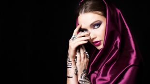 Арабский макияж для голубых глаз, восточный макияж для голубых глаз
