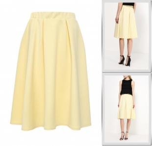 Желтые юбки, юбка amplebox, весна-лето 2016